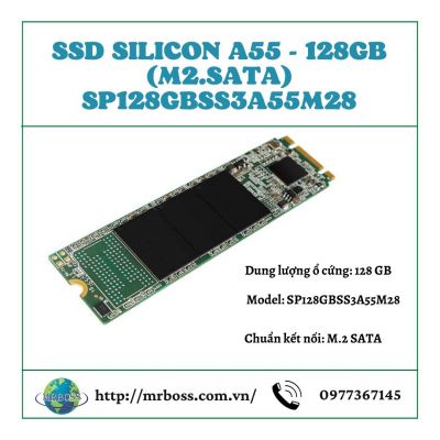 SSD SILICON A55 - 128GB (M2.Sata) SP128GBSS3A55M28