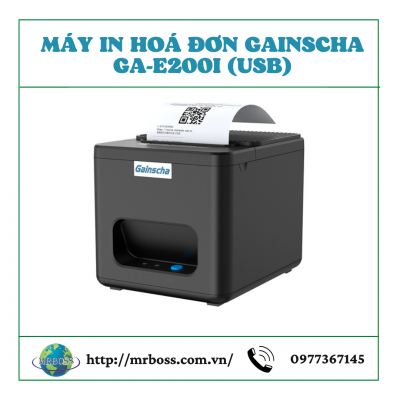 Máy in hoá đơn Gainscha GA-E200I USB
